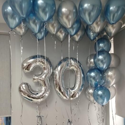 Набор гелиевых шаров 30