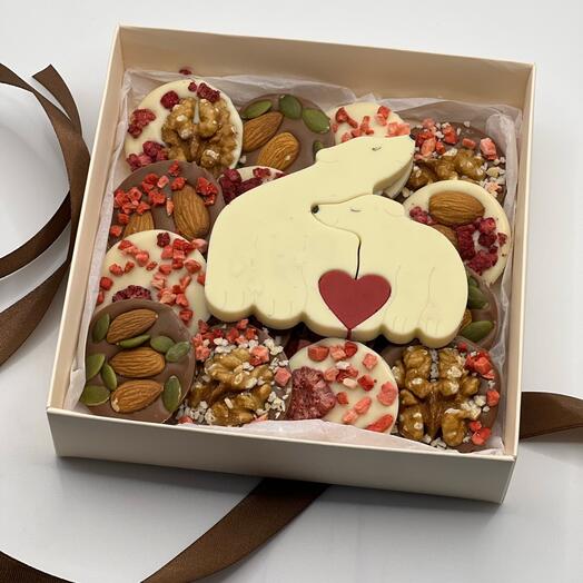 Шоколадный набор для влюблённых