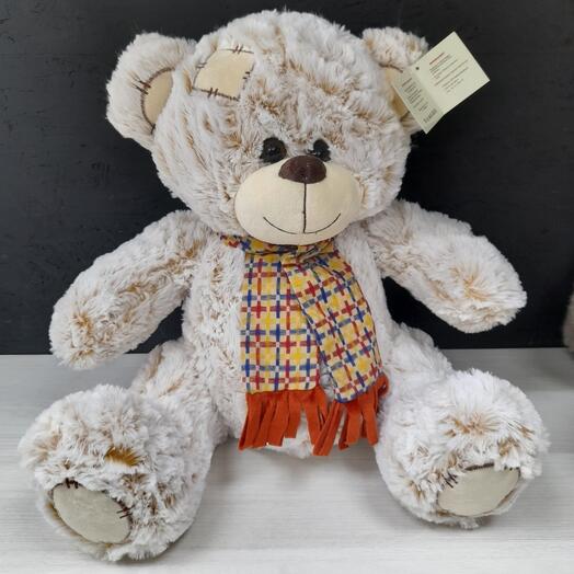 Мягкая игрушка Мишка с шарфом