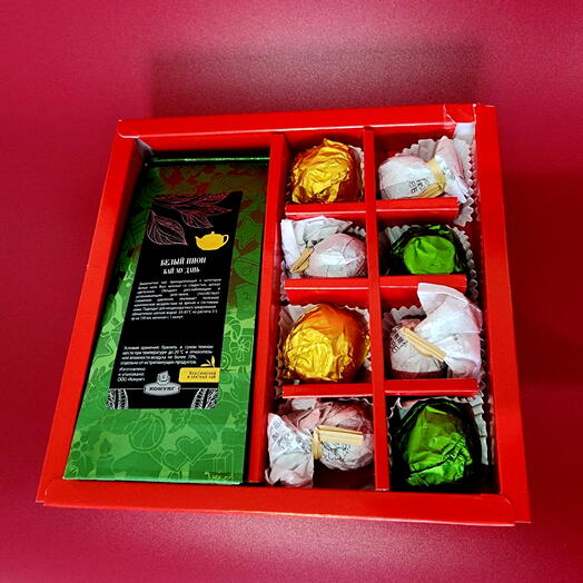 Чайный подарочный новогодний набор, для коллег, корпоративный подарпок