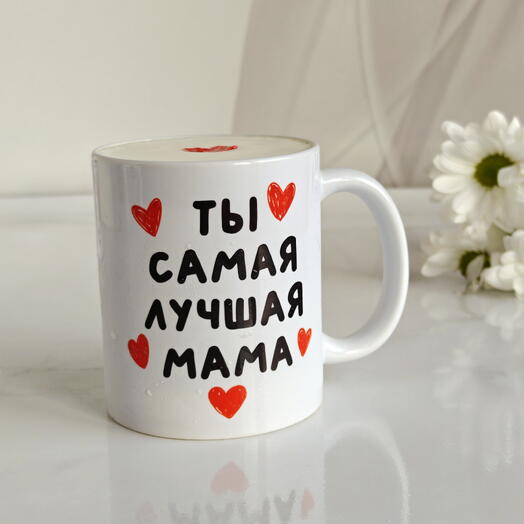 Бенто-торт в кружке "Лучшей маме" на подарок