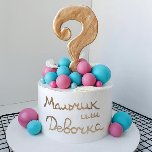 Торт 1кг (гендерный торт/торт на определение пола)
