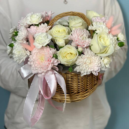 Мини Корзинка с розами