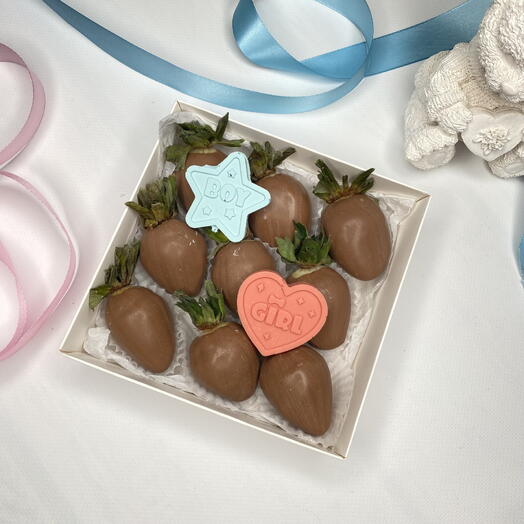 Гендер-пати. Клубника в шоколаде