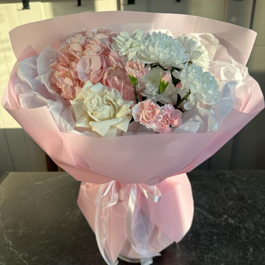 Воздушный букет с Гортензией 💝