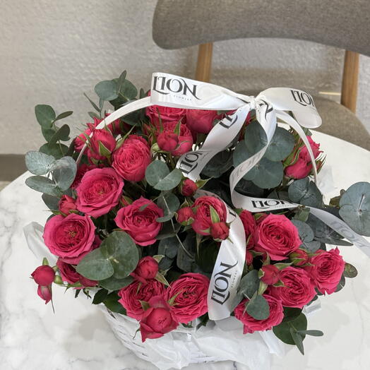 Цветы в корзине, размер S