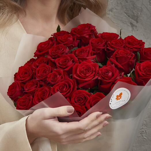 Букет красных роз Red Eagle, 31 шт, 50 см. Florentika