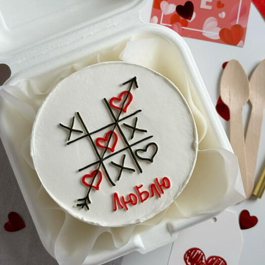Торт « люблю 💖» к 14 февраля