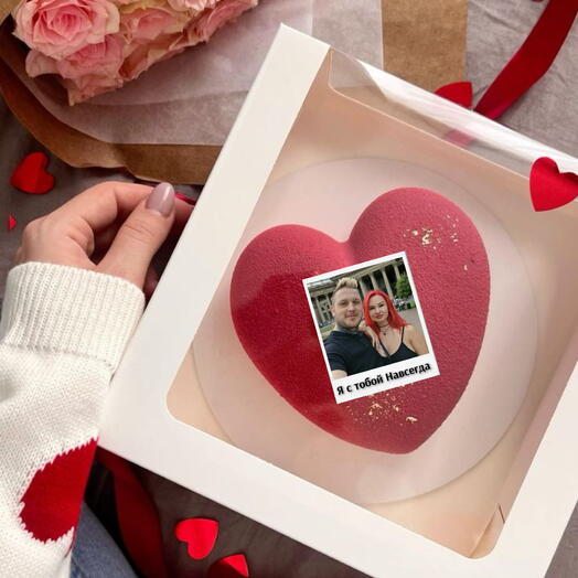 Муссовый торт сердце с фото