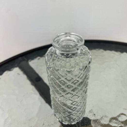 Ваза стекло с рисунком квадрат