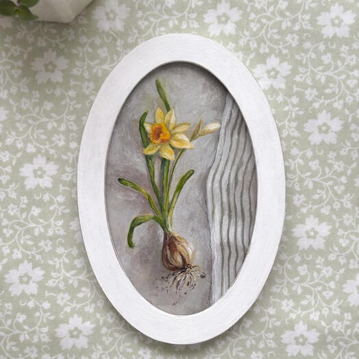 Картина-миниатюра. Нарцисс