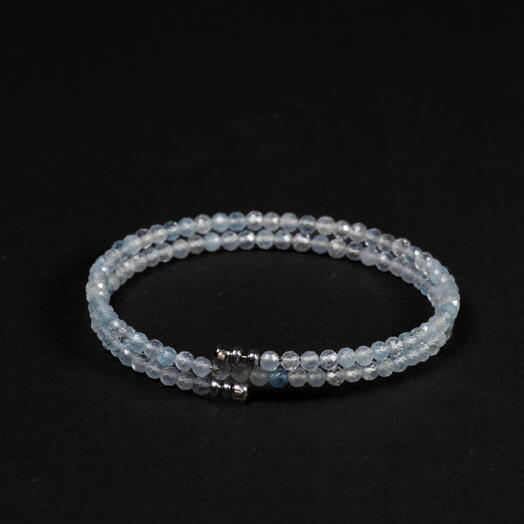 Браслет Ирис Аквамарин Rh+ 19 см (BRA1100)