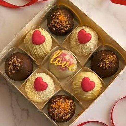 Пирожное "Картошка" с начинками, ассорти из 9 штук на день рождения