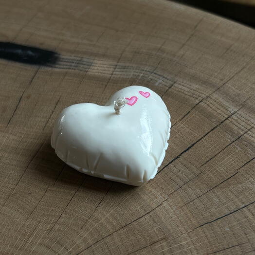Белая свеча сердце