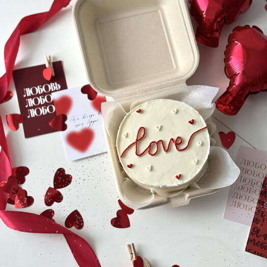 Бенто торт love