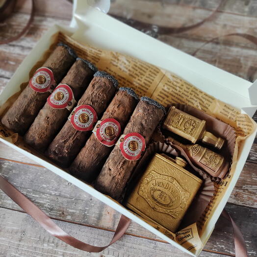 Зефирные сигары и мини шоколадки