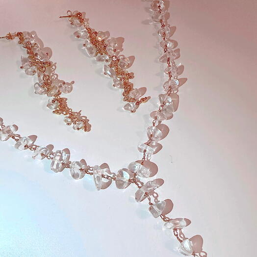 Комплект украшений Crystal gold