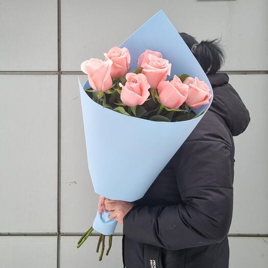 Монобукет из розовых роз