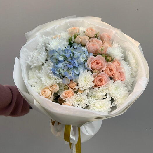 Микс с гортензией