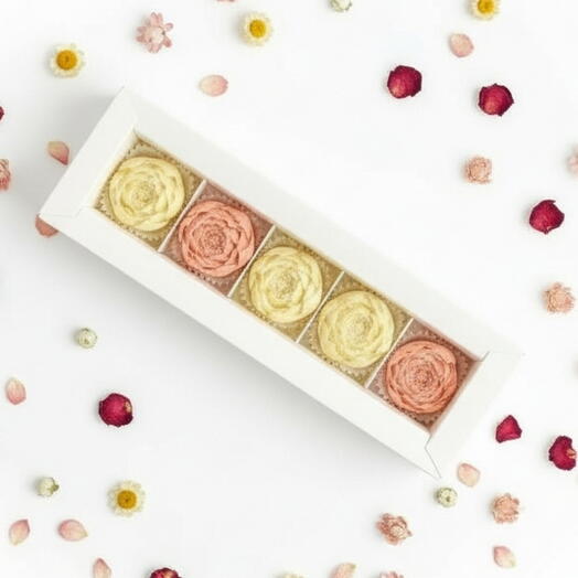 Conjunto de flores de chocolate "Peonía"
