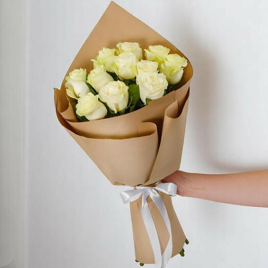 "Serenity" White Rose Arrangement