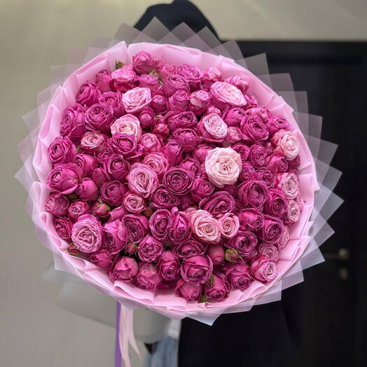 Кустовые пионовидные розы 🌸