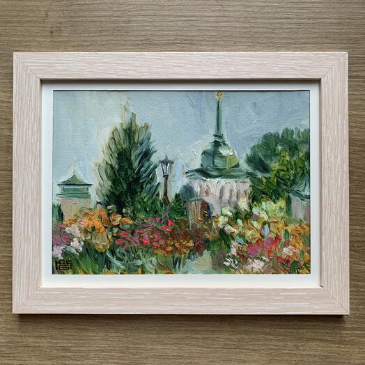 Пейзаж маслом «Цветение»