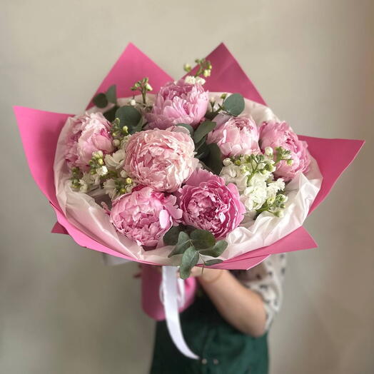 Пионы с маттиолой 🌷