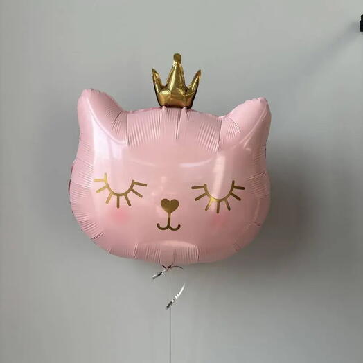 Шар фольгированый « Кошка в короне»