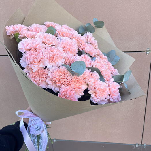 Букет из розовых диантусов 🤩