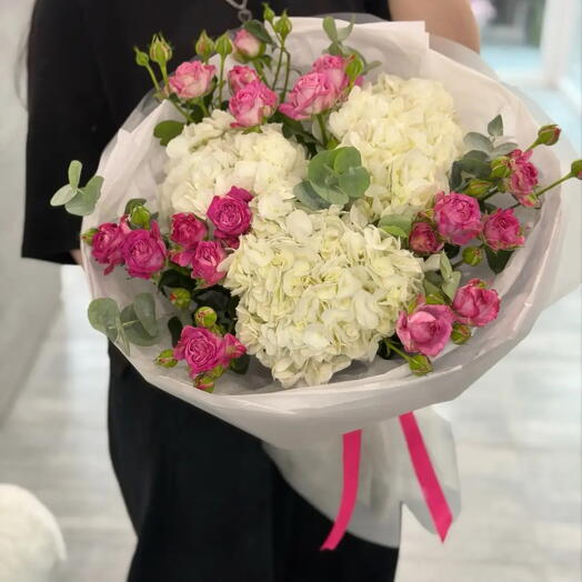 Букет с гортензиями 💐