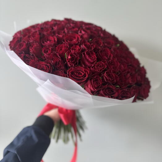 101 Роза Кения 40см
