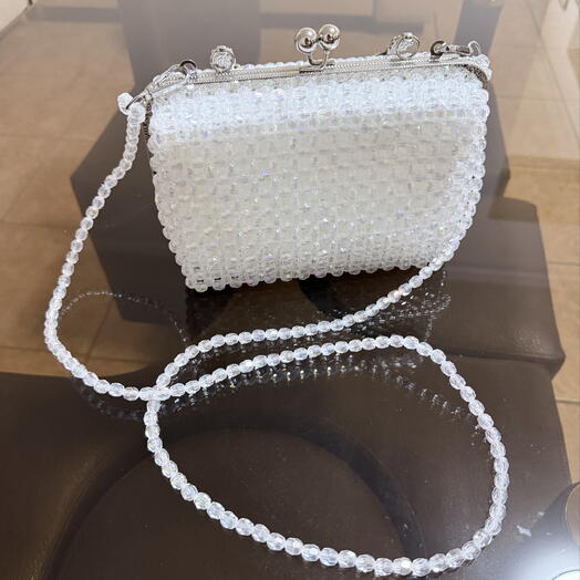 Crystal Beaded Evening Clutch Bag