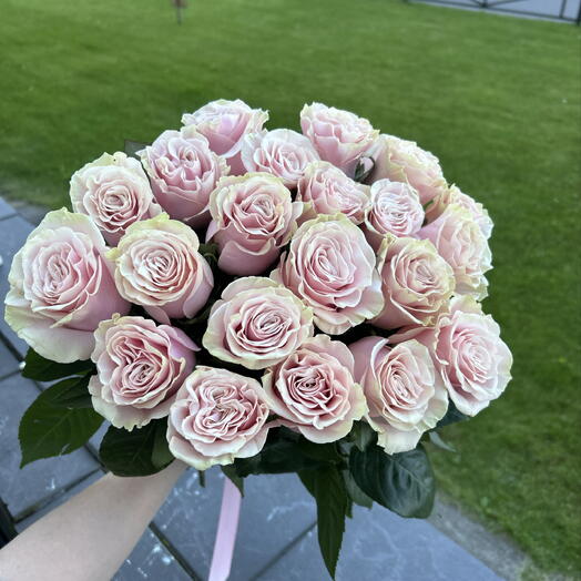 Букет из 21 розы Пинк мондиаль