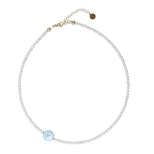 КОЛЬЕ M light blue small
