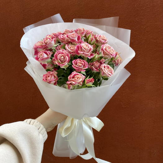 Букет из кустовой розы Флиндерс 🌸🌸🌸