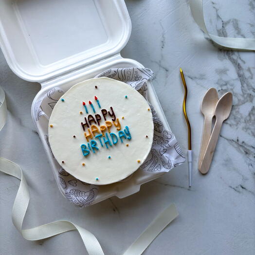 Бенто торт на день рождения "happy birthday" коллеге, подруге, девушке, сестре