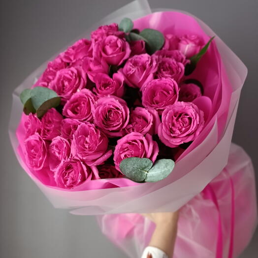 Ягодные кустовые пионовидные розы 💖