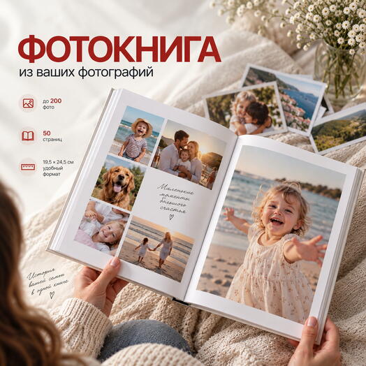 Фотокнига с вашими фото на заказ