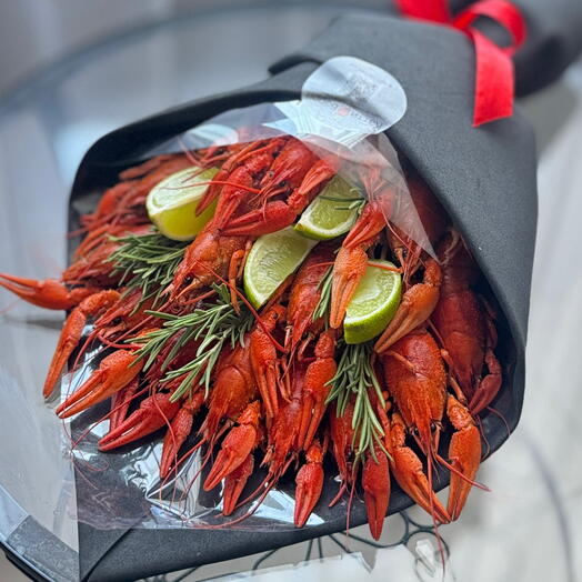 Букет с раками 🦞 мужской букет 🔥 ♥️