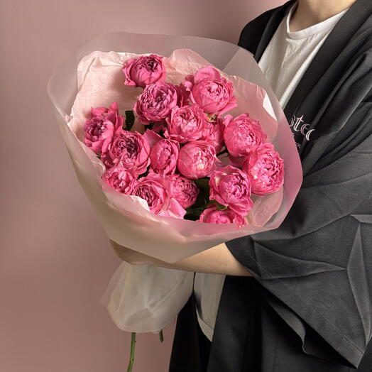 Букет из 5 пионовидных роз Джульетта 🌸