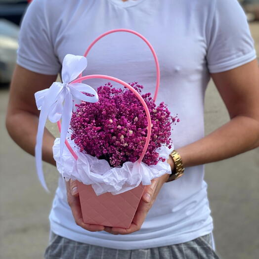 Композиция из Гипсофилы (сухоцвет)