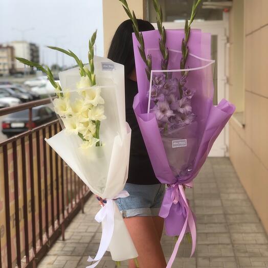 Stylish gladioli