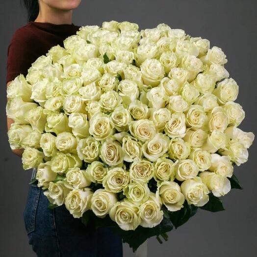 A large bouquet of 101 roses