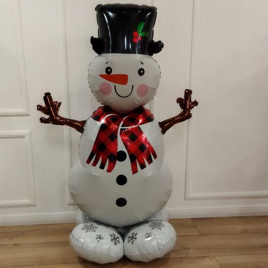 The snowman. Foil Balloon