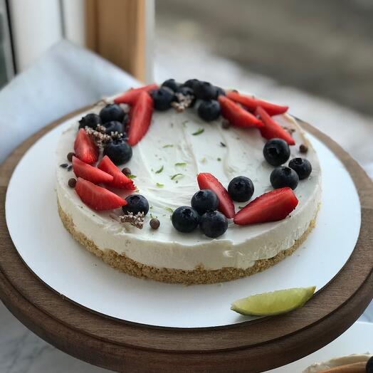 Vanilla cheesecake without baking