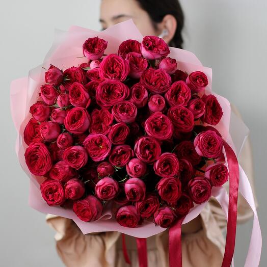 15 rosas arbustivas en forma de peonía Royal Trendsetter. Bouquet 310 Kimbirly Flowers