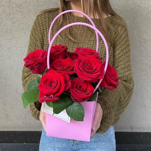 Цветы в сумочке