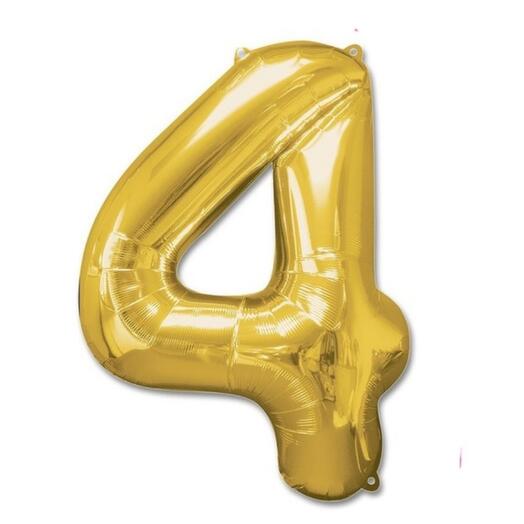 Foil ball "Digit 4"