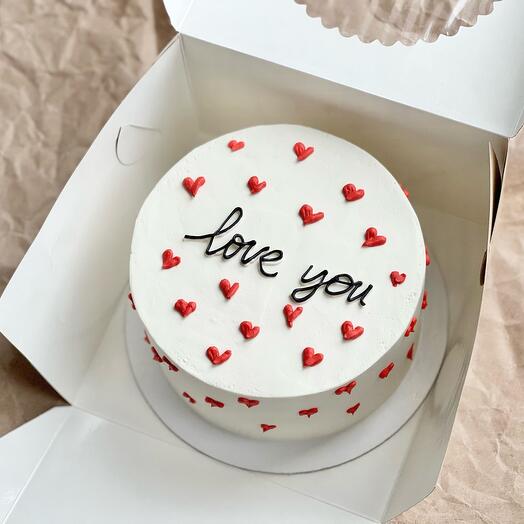 Bento cake "love you"